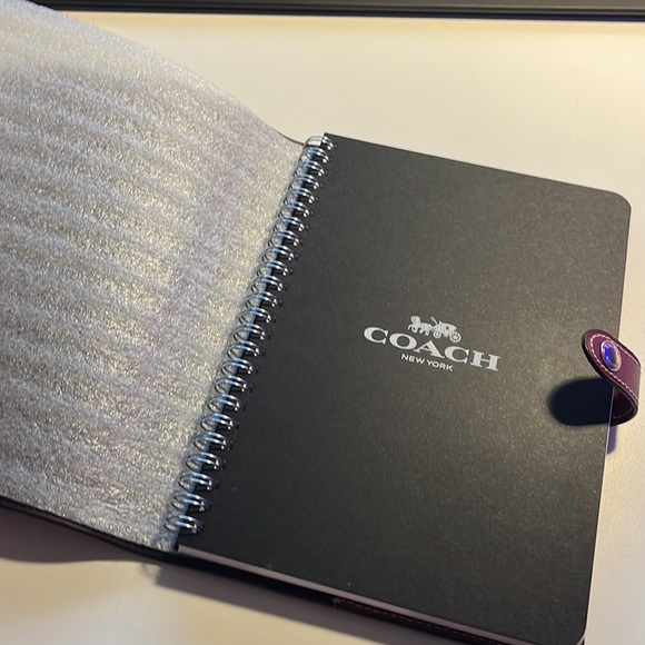 Coach Leather Monogrammed Notebook/Journal/Diary (Refillable) - Picture 3 of 4